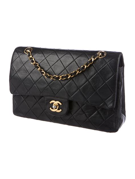 chanel classic flap dark beige 17b|Chanel vintage medium flap.